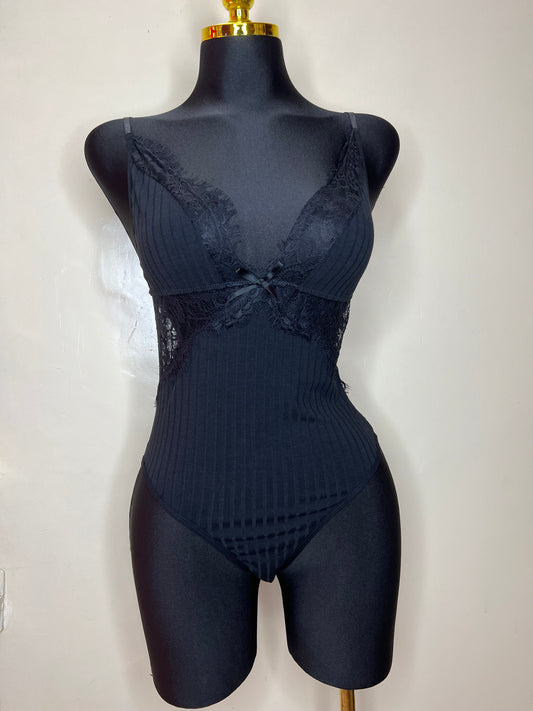 BODYSUIT COTON DENTELE :ref YAMA